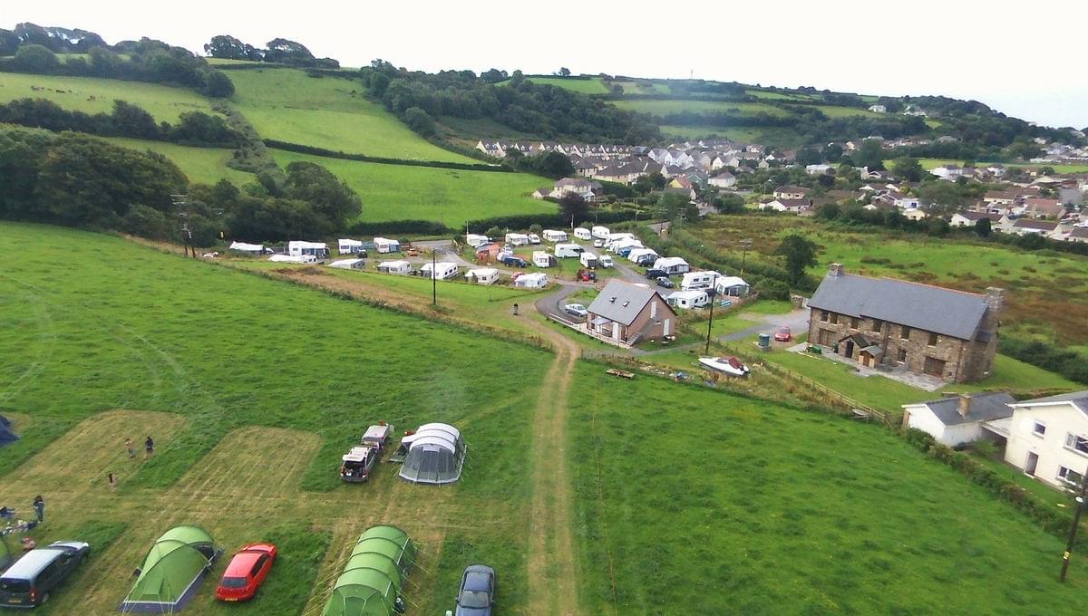 Ferryside Farm Caravan Park and Campsite, Carmarthenshire, Wales